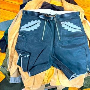 1970s Vintage Leather Leaf Shorts